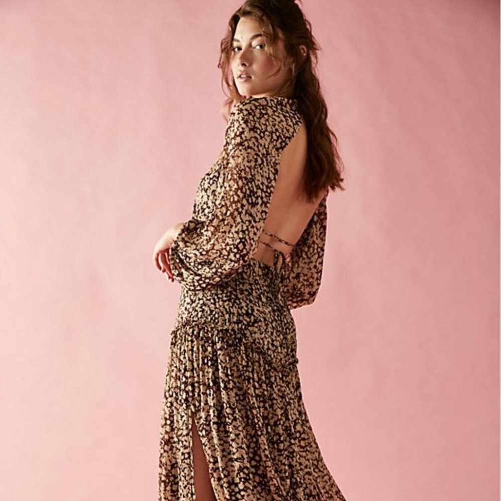 NWT Free People Shona Joy Valeria Cut Out Backless Dress 6